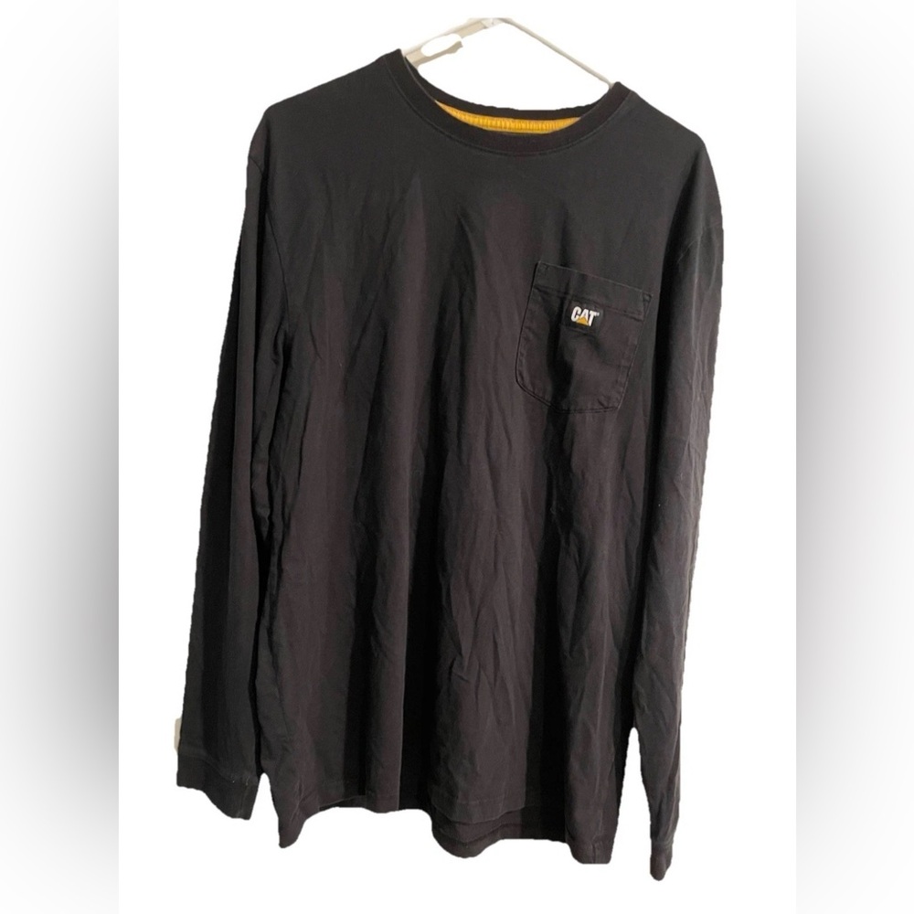 Caterpillar (CAT) Men's Trademark
Pocket Long Sleeve T-Shirt Size
Large Black